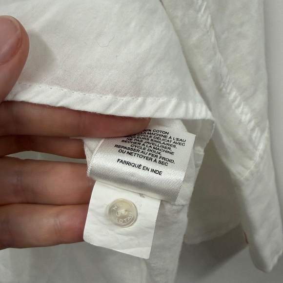 Nili Lotan white cotton button down shirt S - Picture 6 of 7